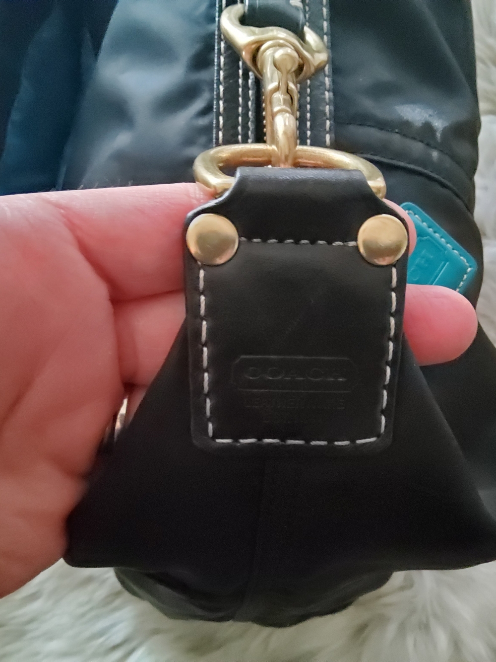 Coach Hampton F10799 Vintage Nylon Hobo GUC - Picture 8 of 14